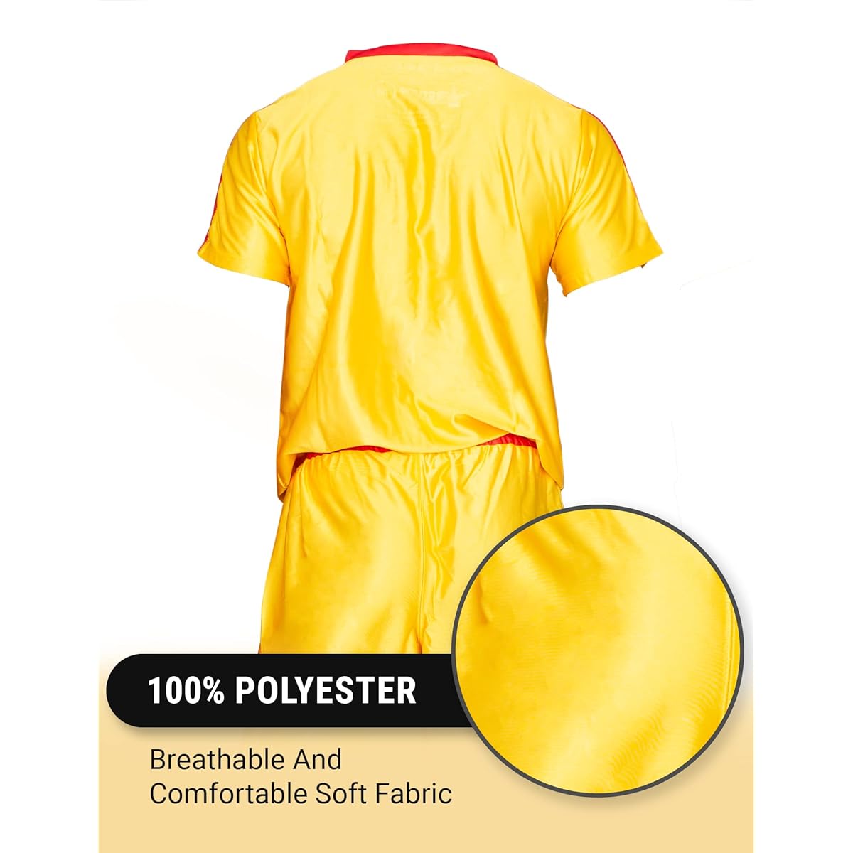 Dodgeball Average Joe's Adult Yellow Jersey Costume Set
