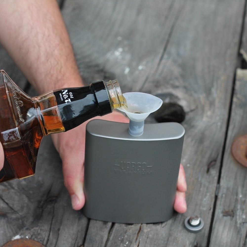 Virgo Titanium Funnel Flask T-447