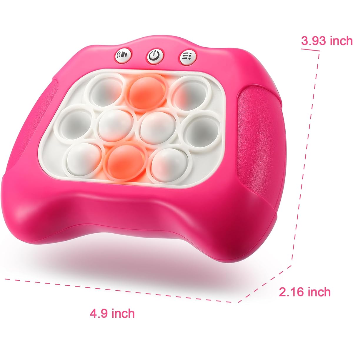 SIENBOR Quick Push Game Machine, 4 Modes Game, Toy Game Machine, Exercise Reaction Ability and Improve Concentration, Gift Ideas for Kids & Teen Boys & Girls, Ages 3-12+ (Pink)