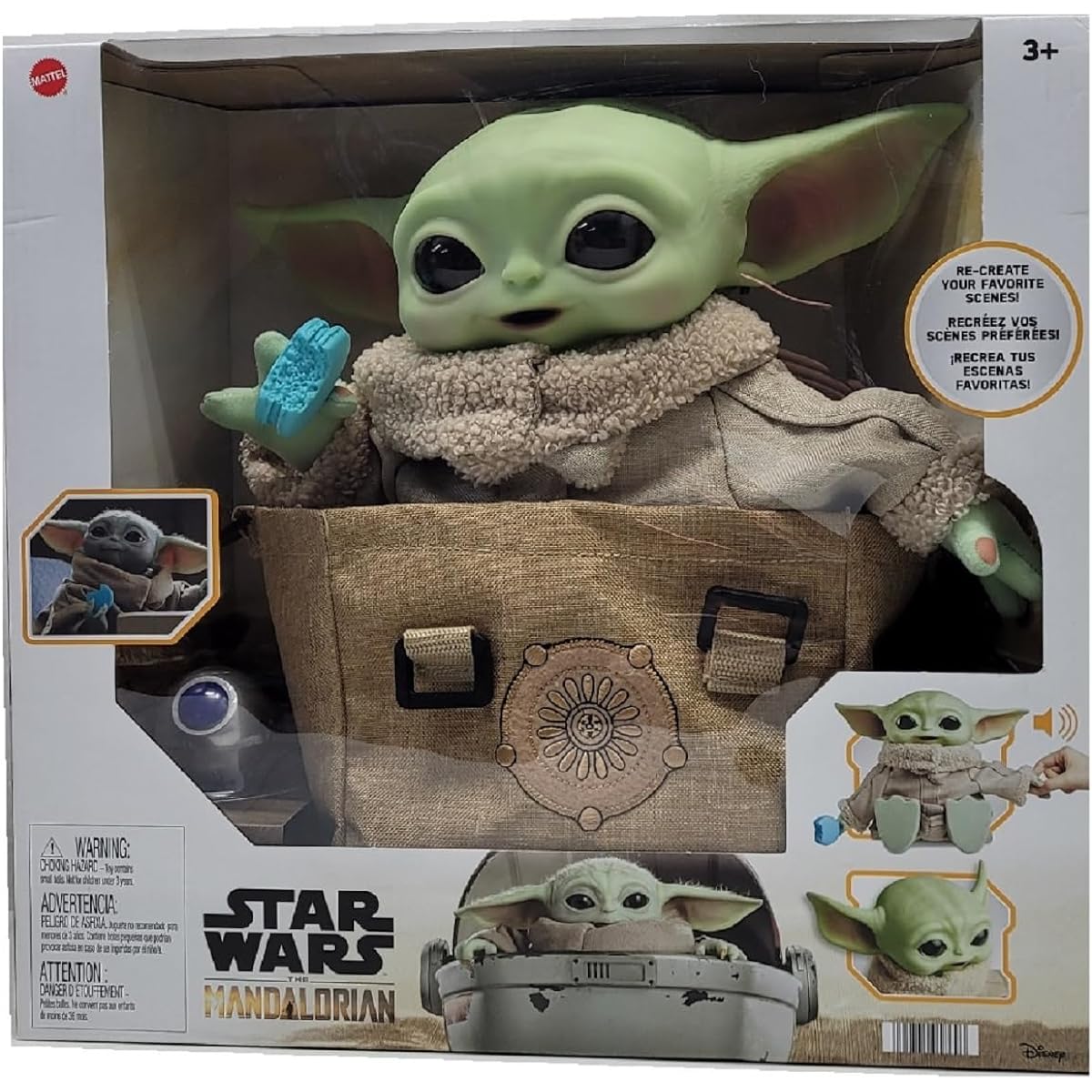 Star Wars The Mandalorian Grogu with Cookie Premium Plush Bundle