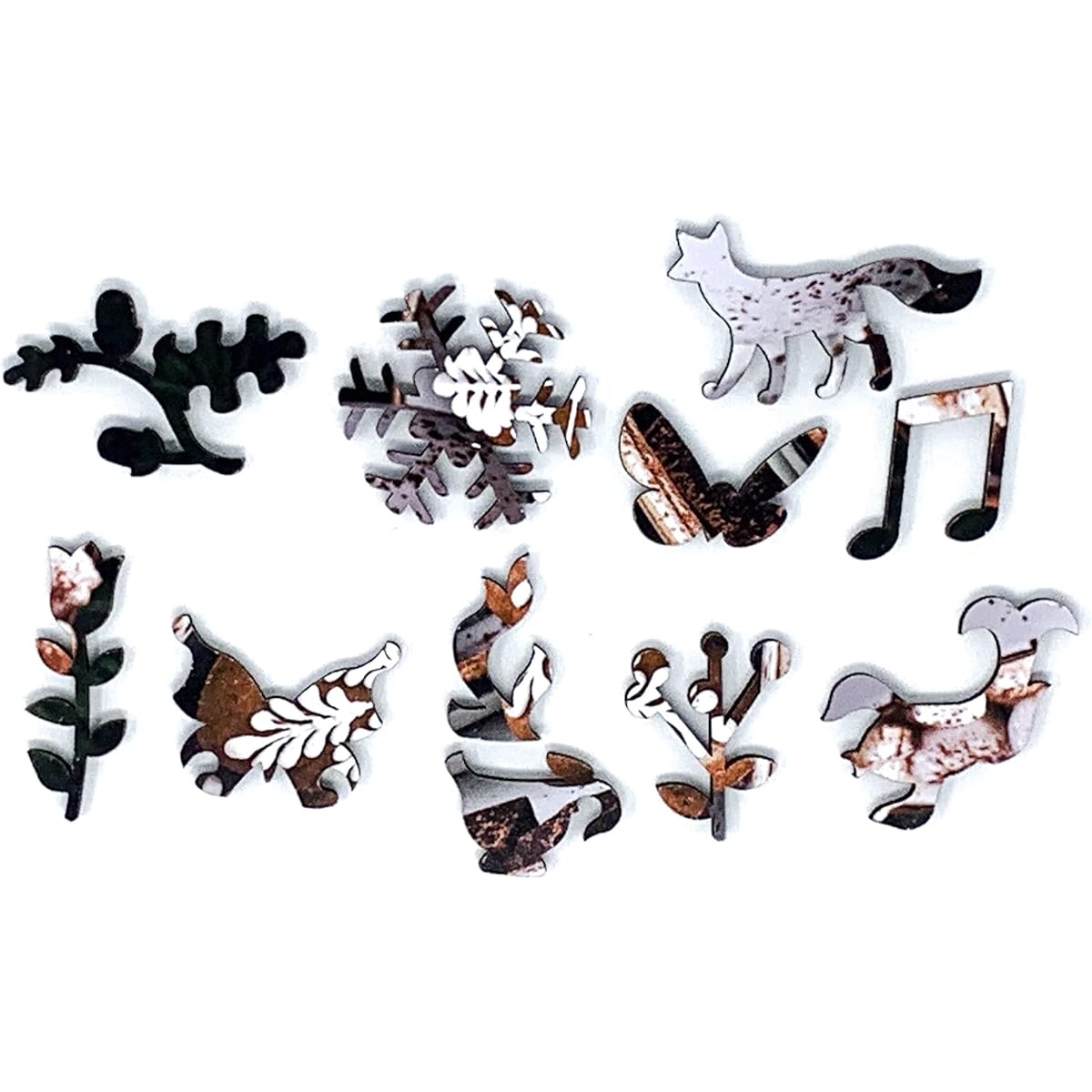 Nautilus Puzzles Mini Wooden Christmas Jigsaw Puzzle Christmas Cocoa Time 50 Unique Wooden Pieces Made in the USA