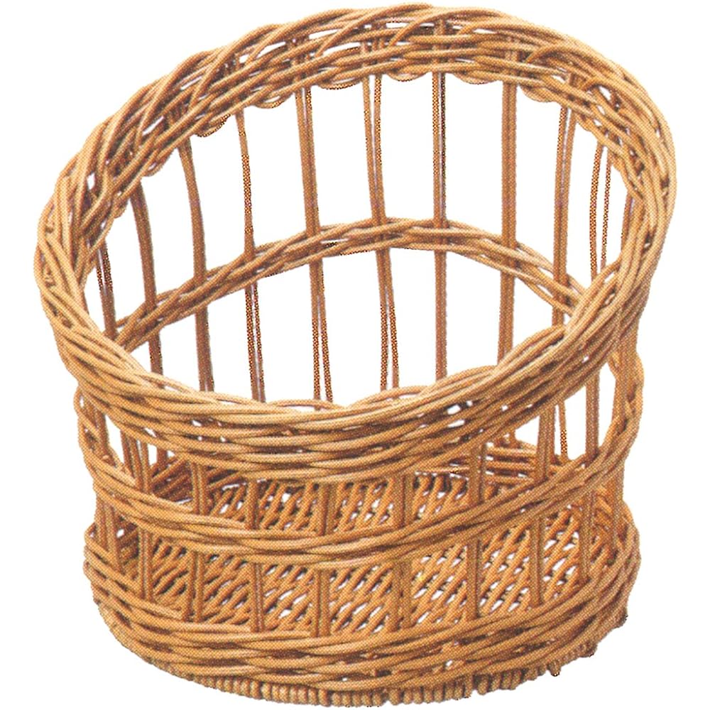 French bread stand, round basket, large display, for bread, dishwasher safe, resin, natural, approx. φ35 x 40 cm, 91-105A