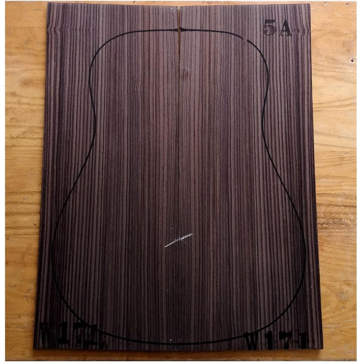 India Rosewood Back Panel Wool Guitar Making Material Accessories Guitar Body (Color: 16)