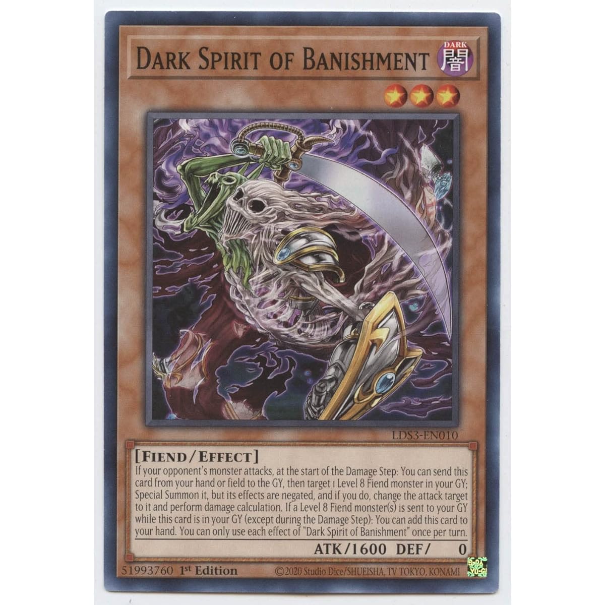 Black Spirit of Exile - LDS3-EN010 - Common - First Edition