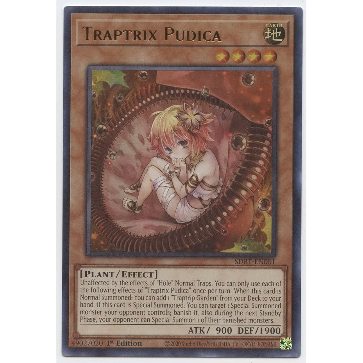 Traptrix Pudica SDBT-EN001 Ultra Rare First Edition