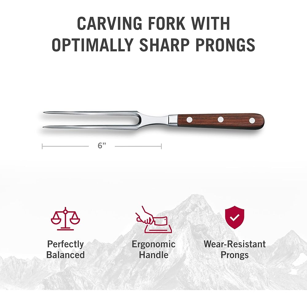 VICTORINOX Carving Fork 15cm Wood Grand Meter Forged Meat Professional Specification 7.7230.15G