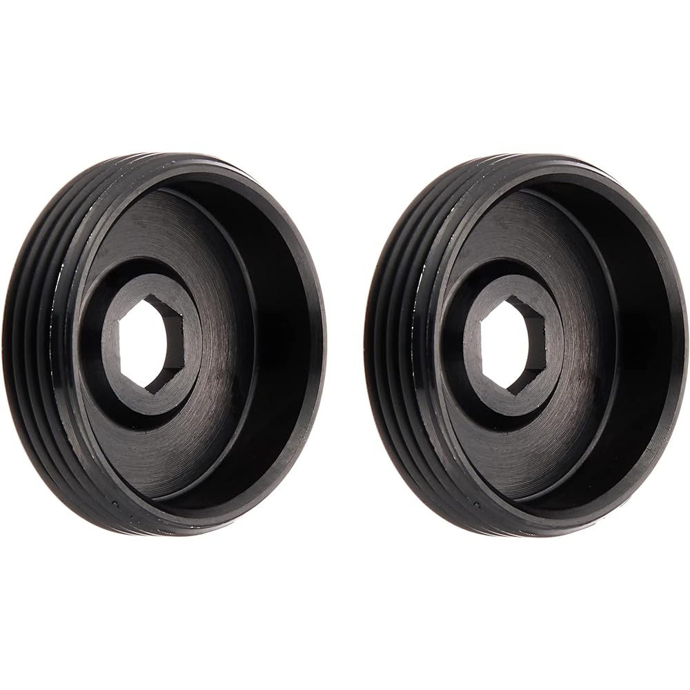 Sugino CNS Aluminum Crank Cap No Bolts Black (Pair of 2)