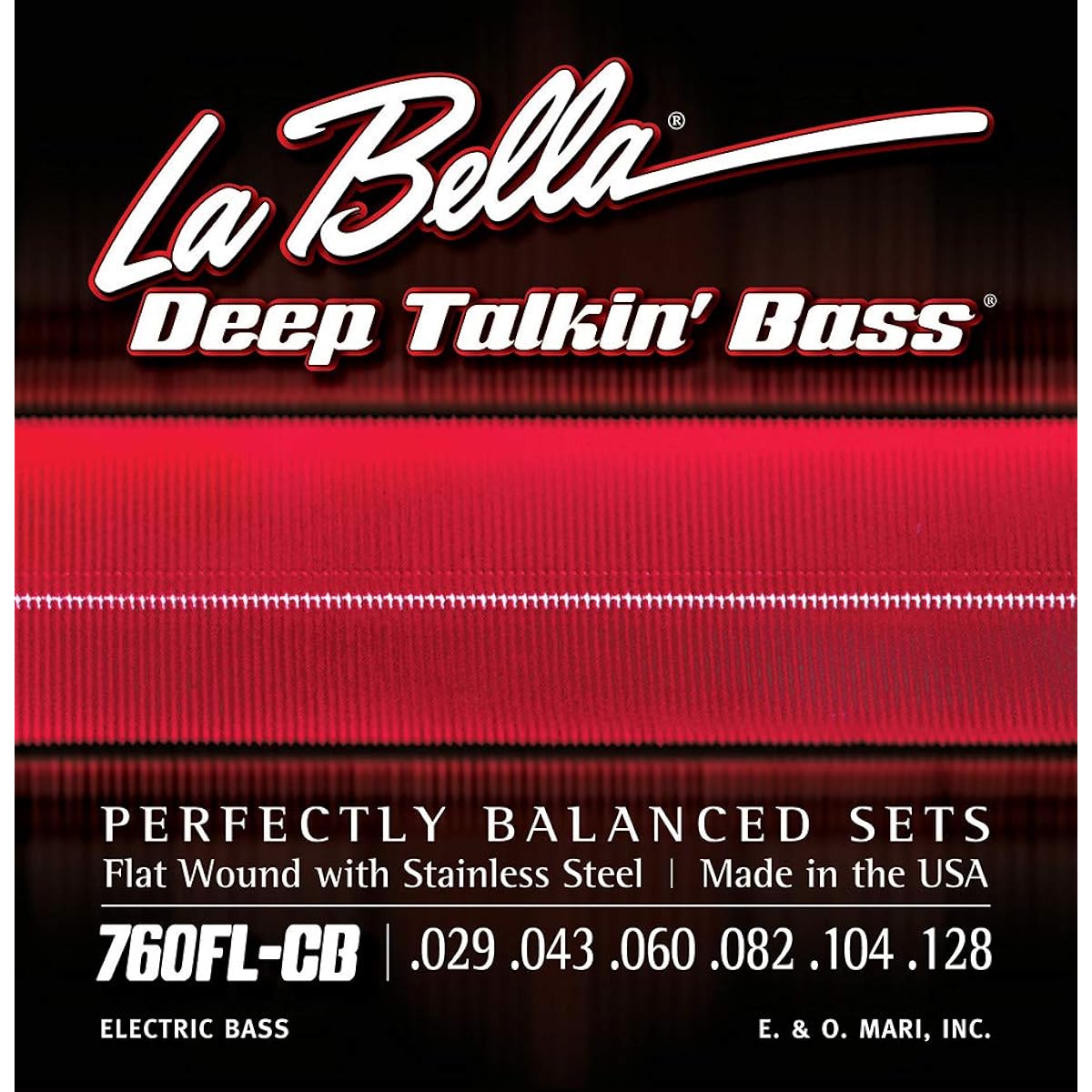 LA BELLA 760FL-CB Deep Talkin' Bass Flats Light 6-String