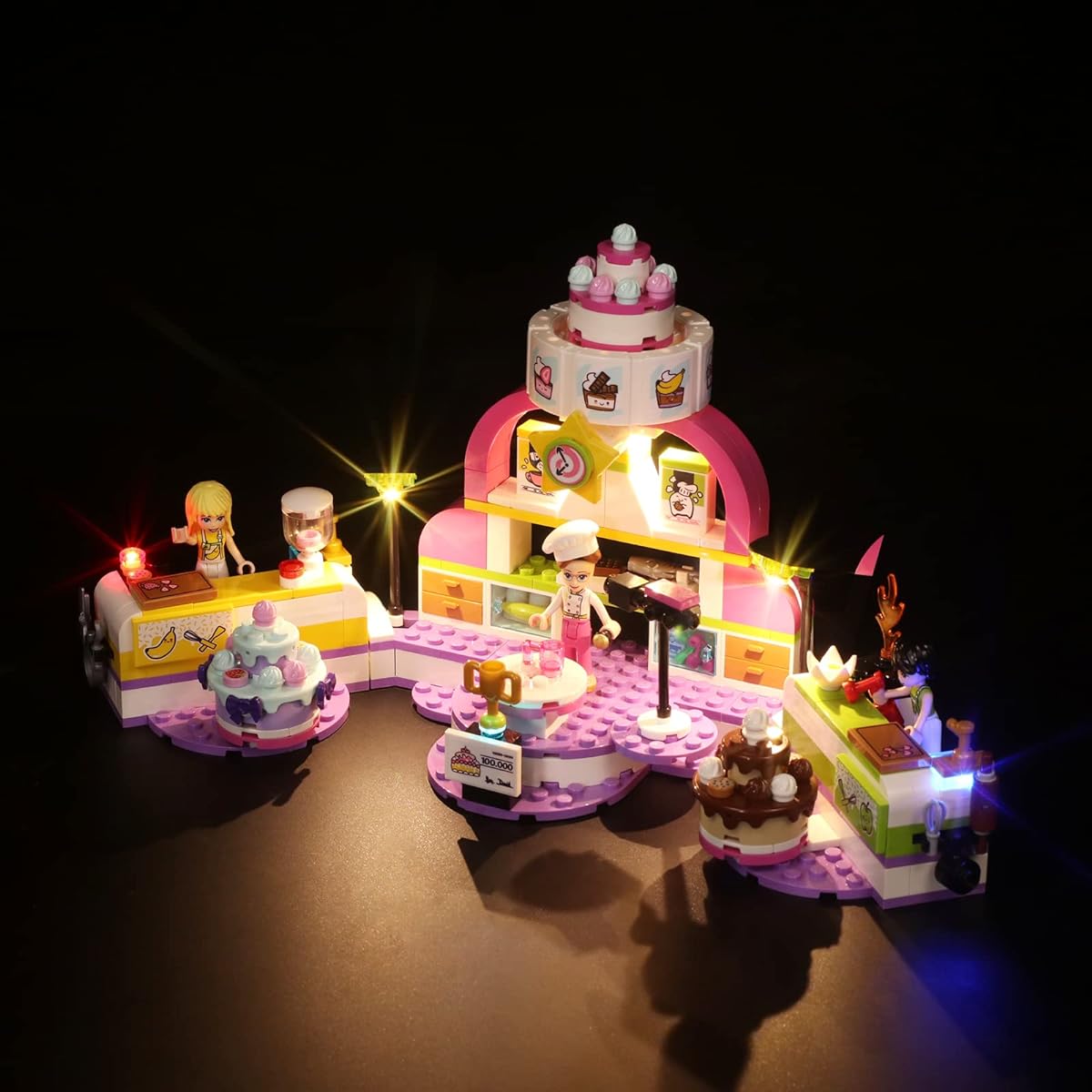 LED Light Kit for Lego 41393 LED Lighting Set Baking Competition Building Set (Only Light Kit, No Lego or Model)