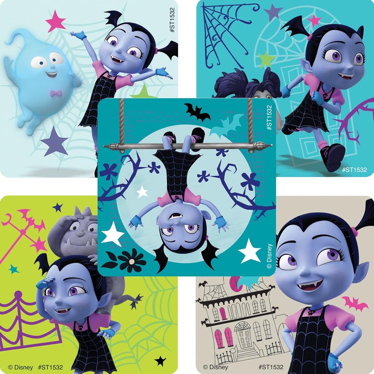 SmileMakers Disney Vampirina Stickers, Pack of 100