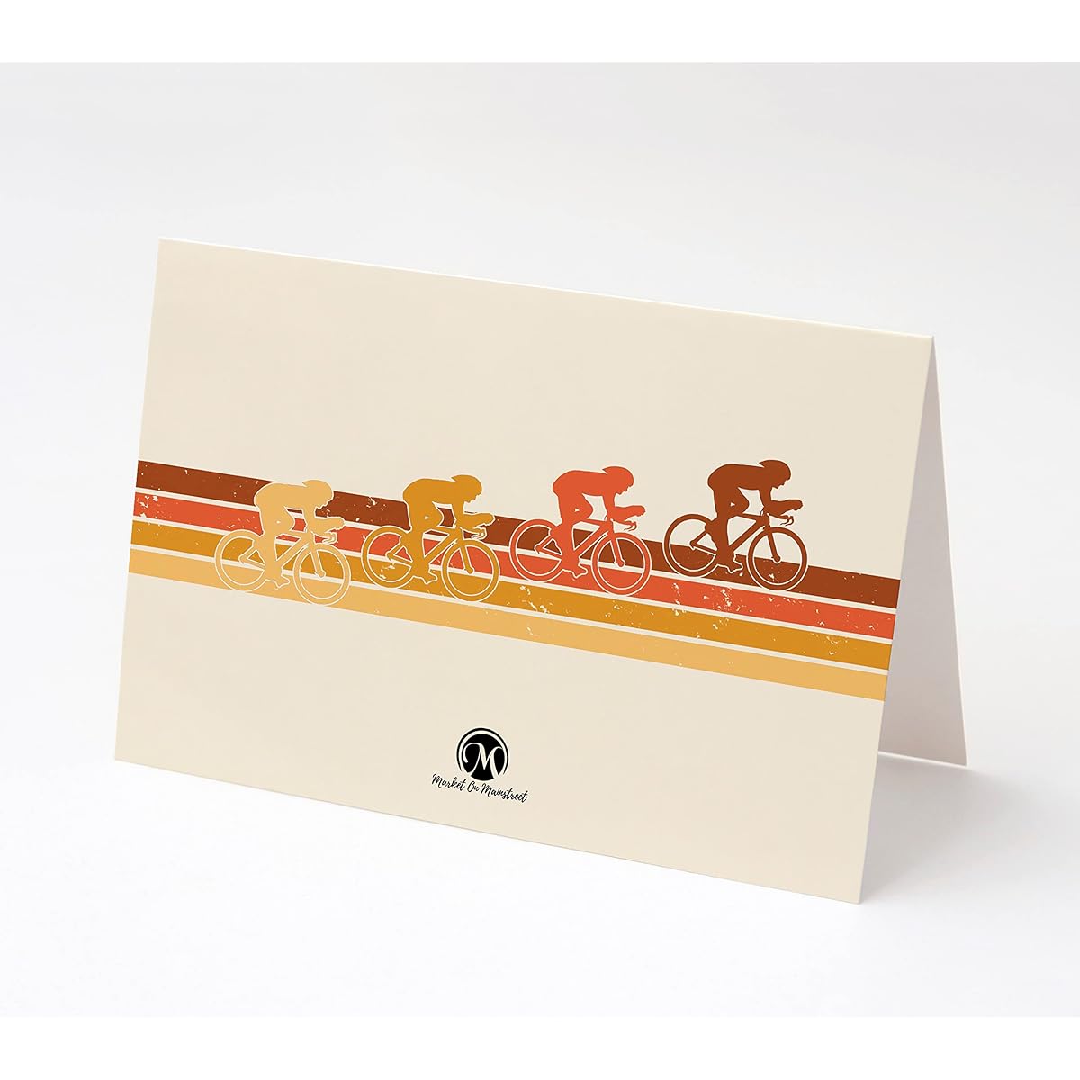 M Market On Mainstreet Bicycle/Cycling Thank You Cards with Envelopes, 25 Count, Made in the USA