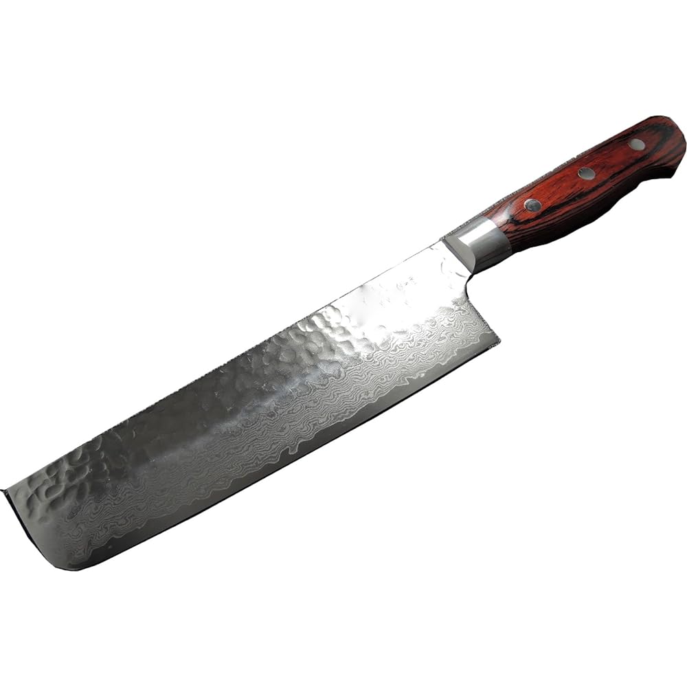 Takayuki Sakai Hammered Damascus VG10 interrupt 33 layers Nakiri 160mm 07393