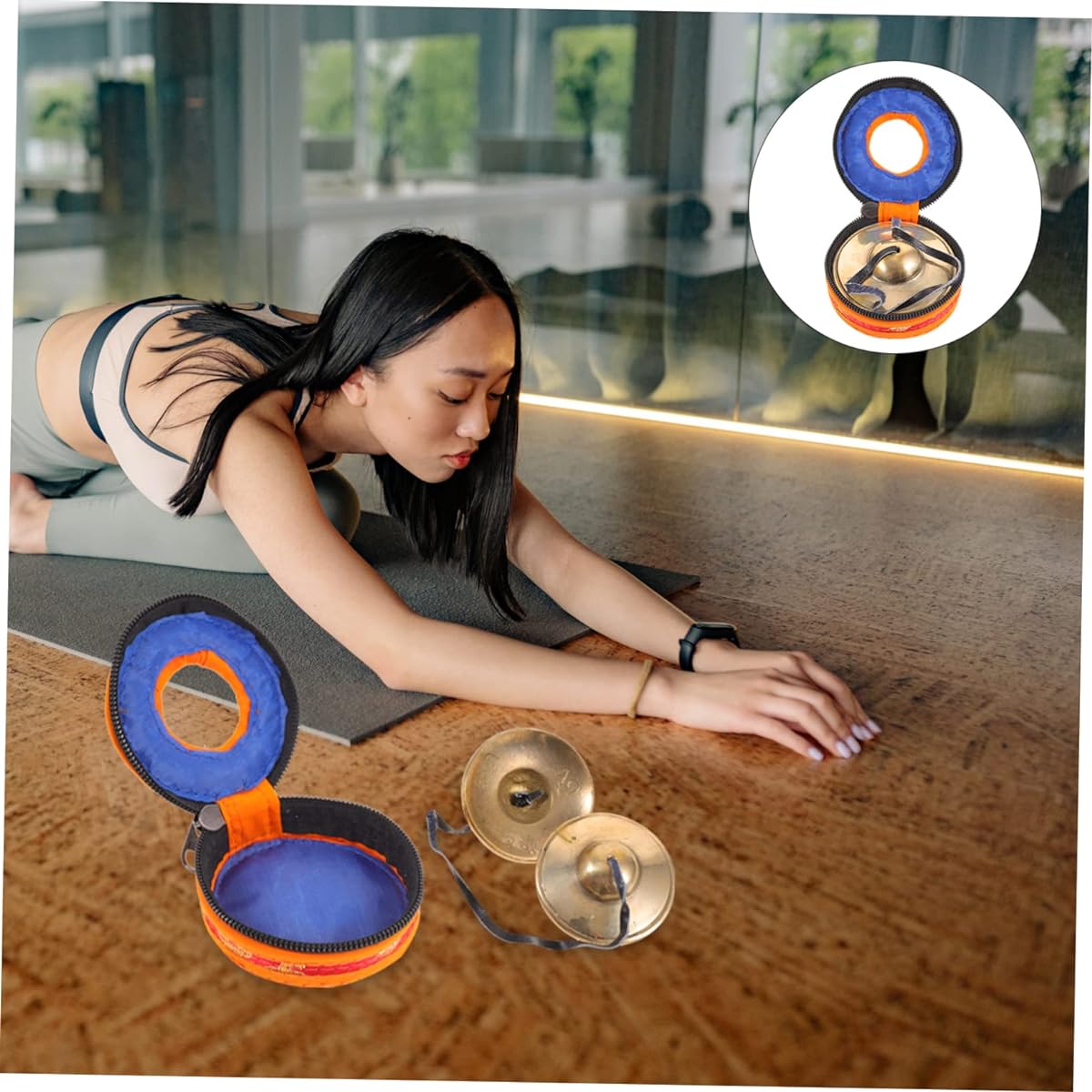 VICASKY Set of 5 Pure Copper Bells Chingsha Cymbals Bells Cymbal Chimes Tingsha Chimes Kidcraft Playset Tingsha Cymbals Bells Kids Playset Kristen Bell