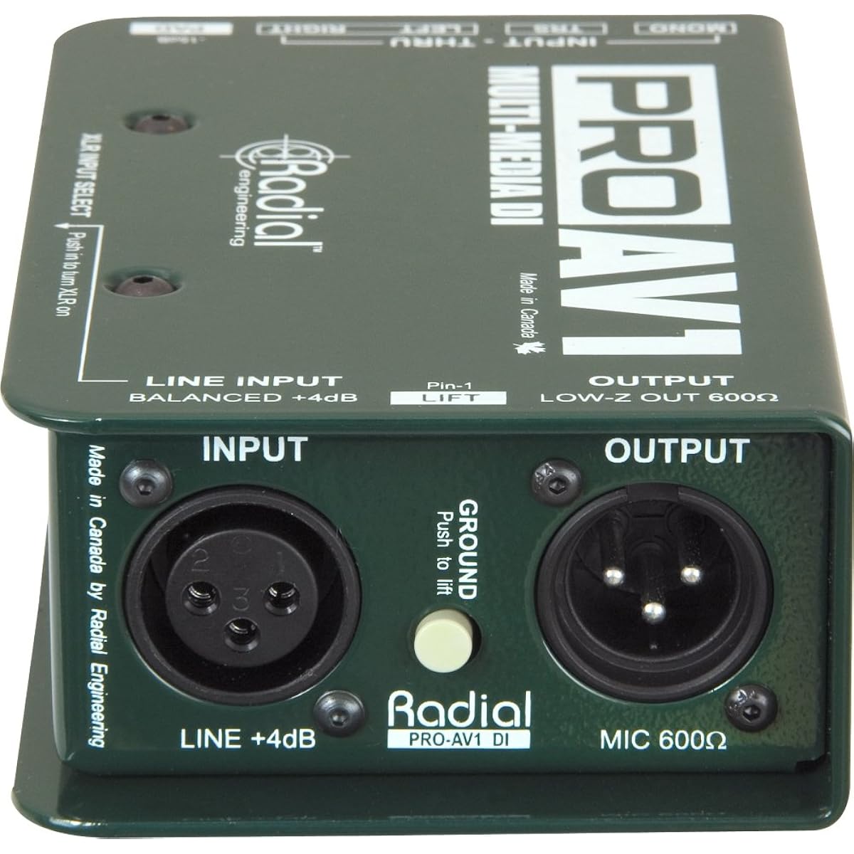 Radial Engineering R8001112 Pro AV1 Direct Box by Radial Engineering