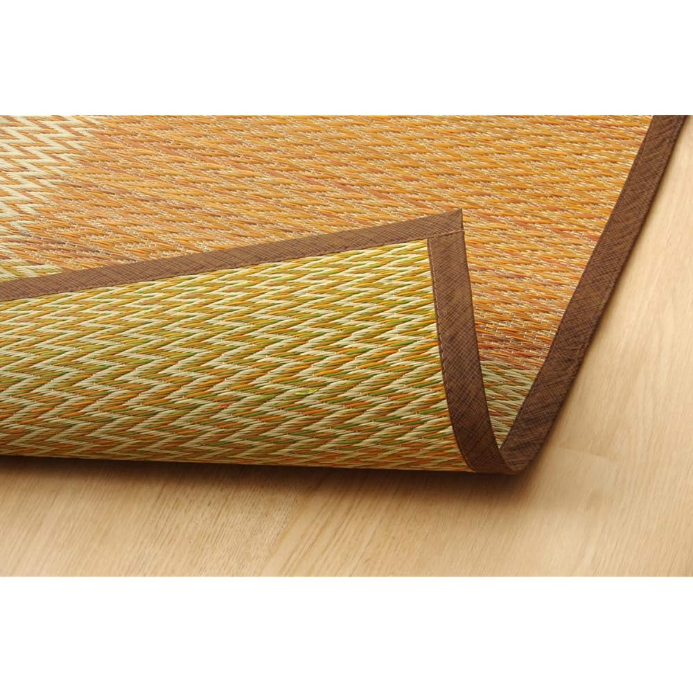 Ikehiko Corporation Ikehiko Igusa Rug Carpet Flower Mat Pia Apartment 6 tatami Brown Approx. 255 x 340cm #4323826