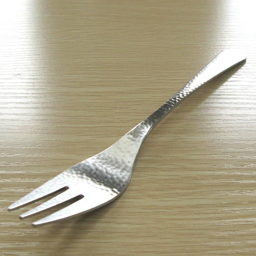 Nagao Japanese and Western Dinner Cutlery Set, 10 Pieces, Knife, Spoon, Fork, 18-8 Stainless Steel, Hammered, Made in Japan