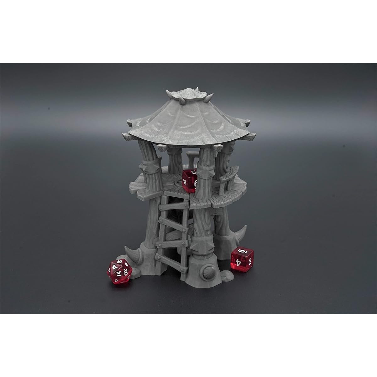 Orc Watchtower by Makers Anvil, for 3D printed tabletop RPG scenery and wargame terrain 28mm miniatures.