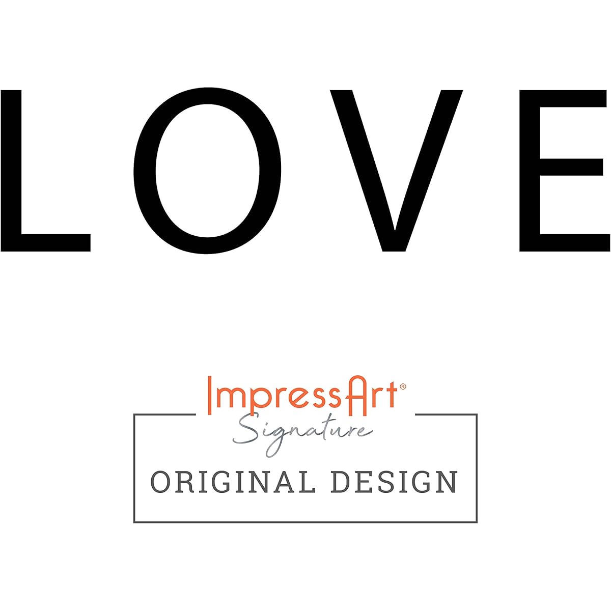 ImpressArt - Love Signature Design Metal Stamp 6mm