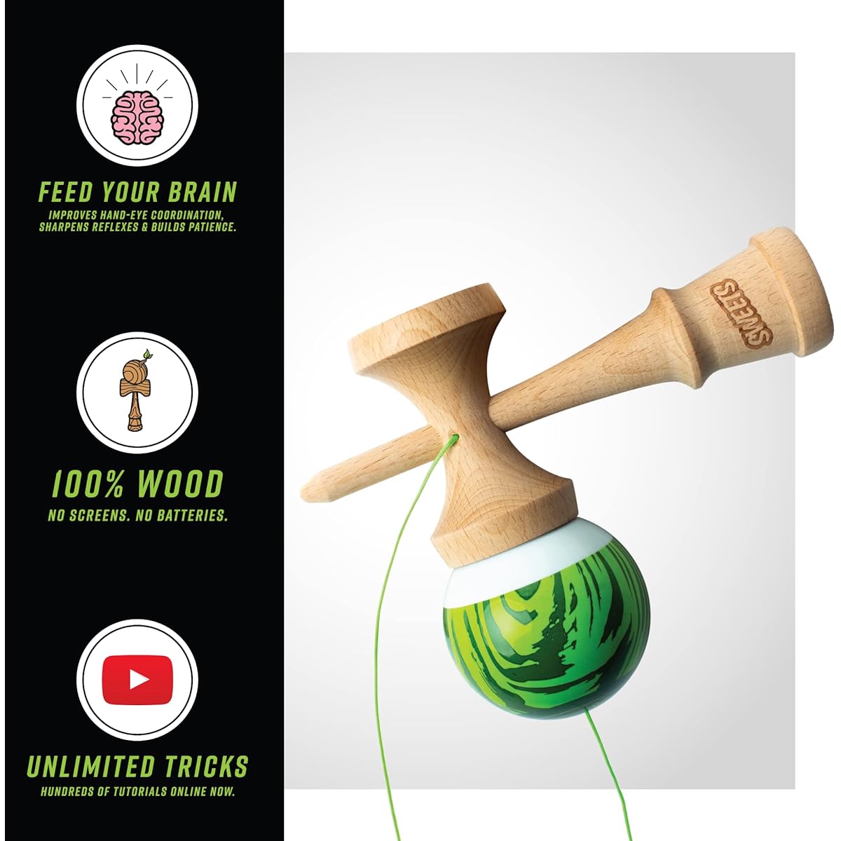Sweets Kendamas PRIME GRAIN SPLIT 2.0 Veggie