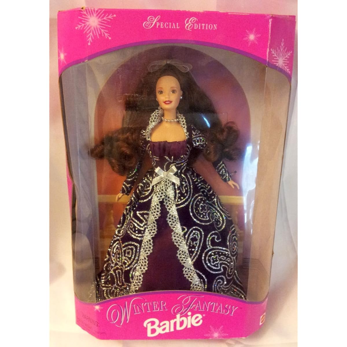 Barbie 1996 Winter Fantasy Barbie 2 Brunette - Sam's Club Exclusive Imported