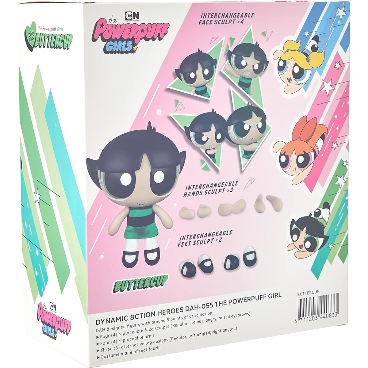 Beast Kingdom – The Powerpuff Girls – Dynamic 8-Sition Heroes Buttercup Action Figure