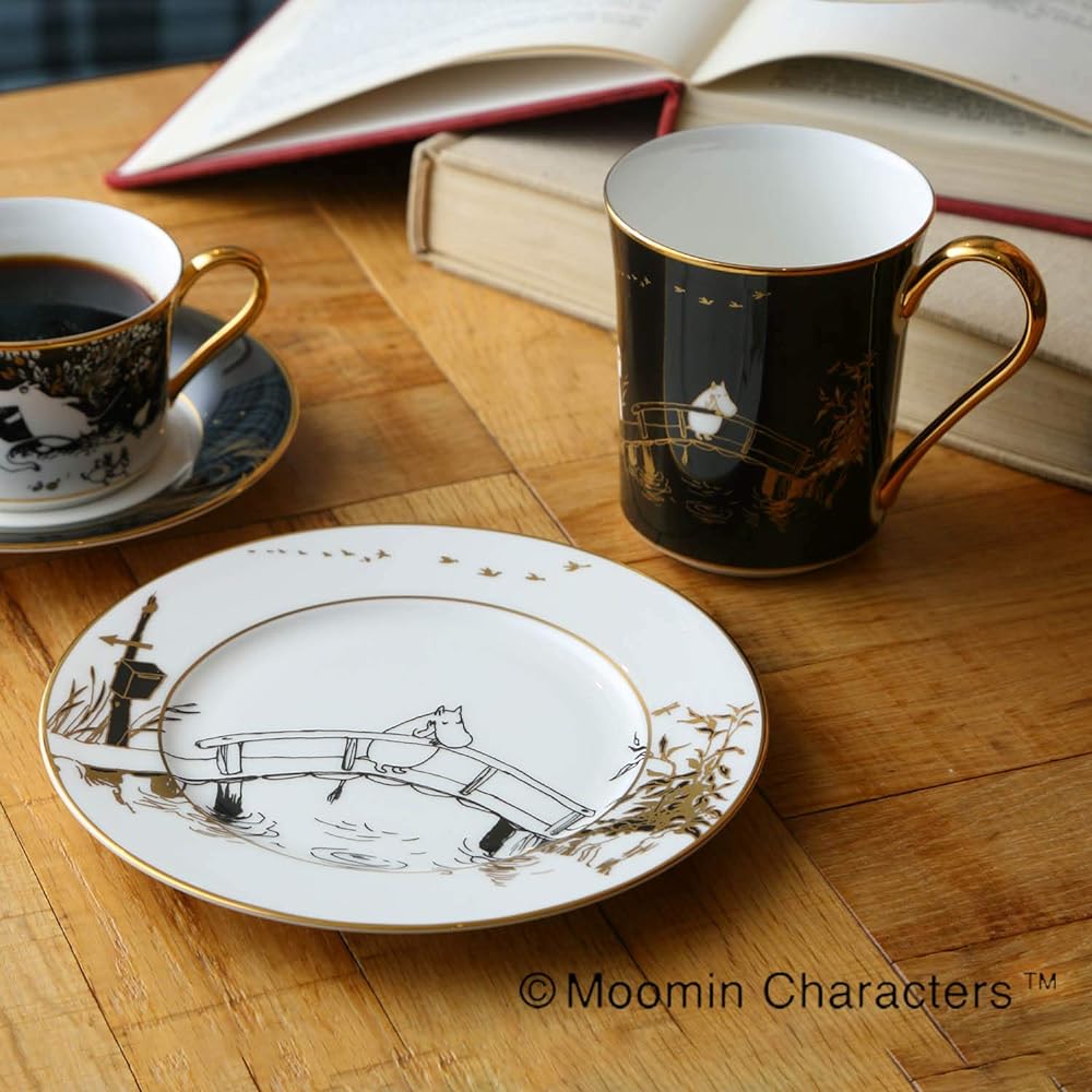 Noritake Mug 395cc Moomin Moominvalley Comet 1 piece Black Bone China TG93656/N-090L