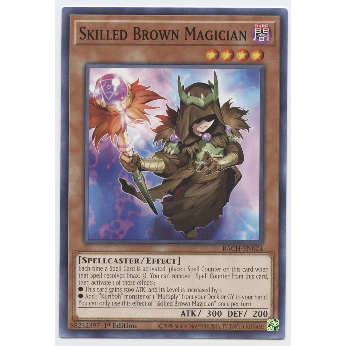 Skilled Brown Magician - BACH-EN024 - Common - First Edition