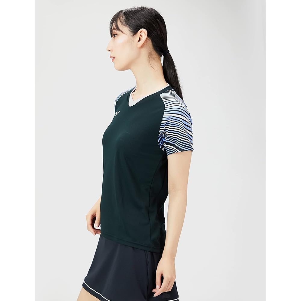 Mizuno 62JA2701 Women's Tennis Wear Game Shirt Sweat Absorbent Quick Drying Dynamotion Fit Badminton