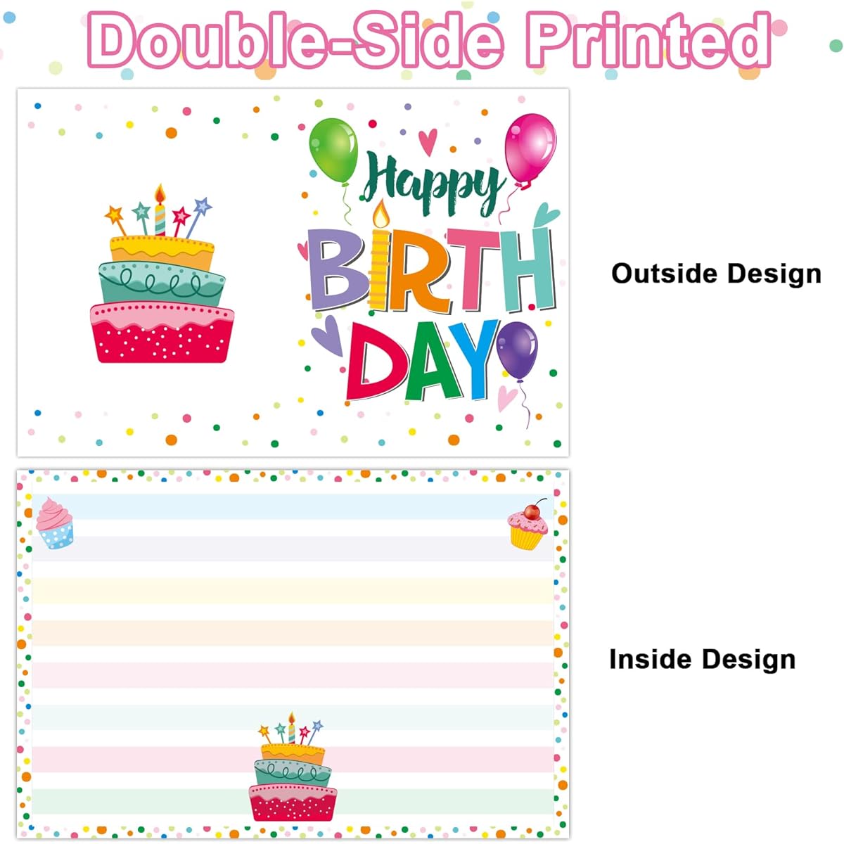 Jumbo Birthday Party Greeting Cards Giant Guest Book Happy Birthday Party Decoration Supplies Gifts for Boys and Girls - Large 14 x 22 Inch