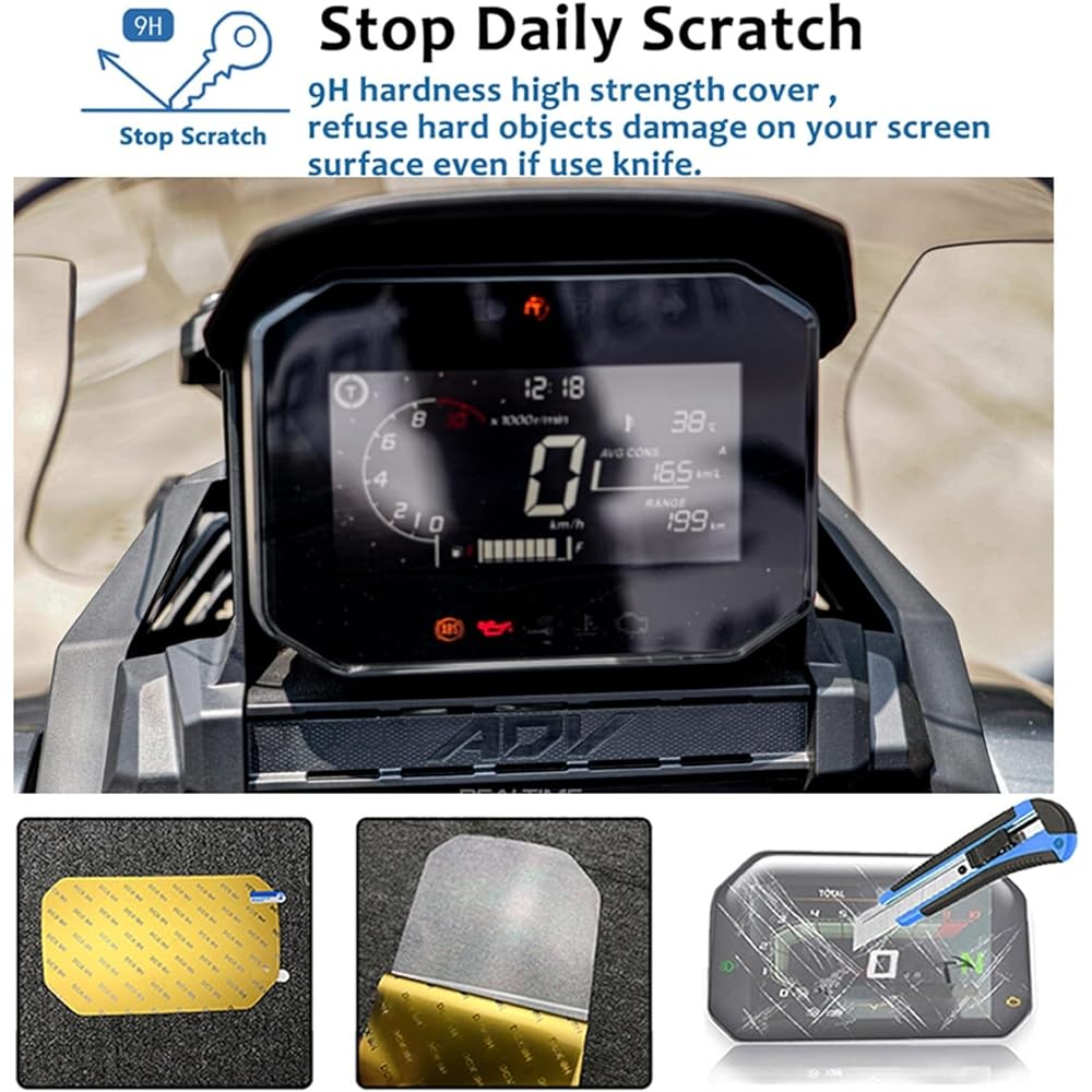 Fits Honda NC750X NC 750 X NC750 X 2021 - Motorcycle Speedometer Scratch Cluster Screen Protection HD Instrument Film Protector Instrument