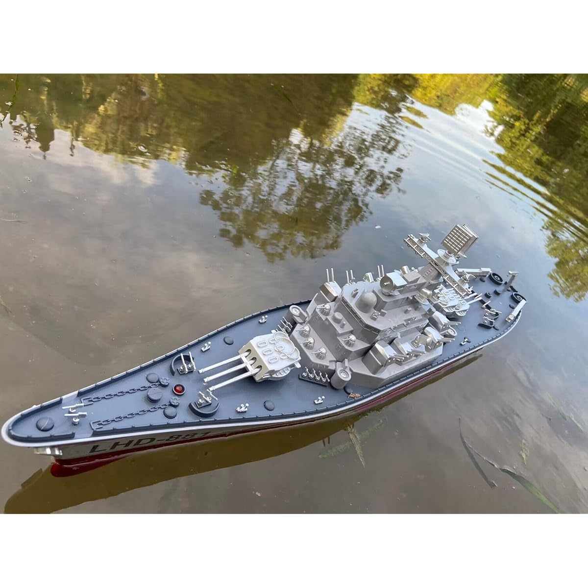 SOWOFA 26B Louisiana Class Cruiser RC Battleship 24 Inch Super Long Hull RC Ship Rechargeable Military Kids Toys Boys Electric Toy Ship Aircraft Carrier Model (Special Edition)