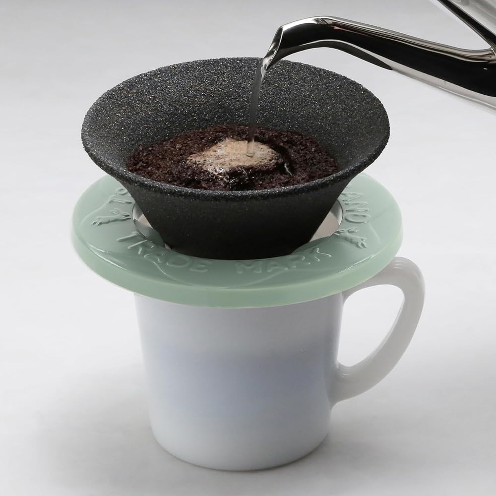 Tsukiusagijirushi Tsukiusagijirushi Coffee Filter Black/Green 15300062 Cera Filter for 1-2 Cups