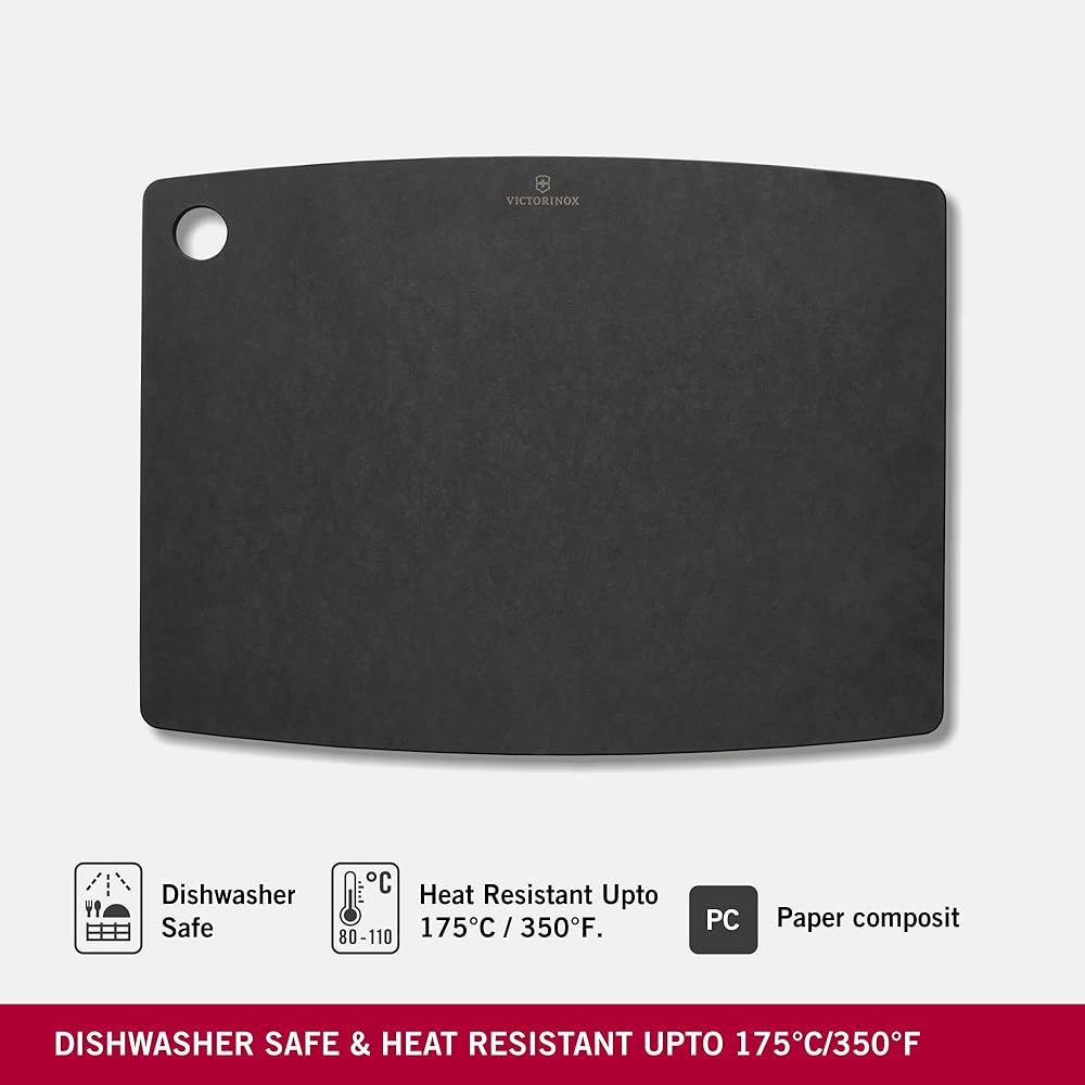 VICTORINOX Epicurean Cutting Board Durable Cutting Board XL Kitchen Series Black Stylish and Sustainable Wood Fiber Material Dishwasher Safe 7.4123.3
