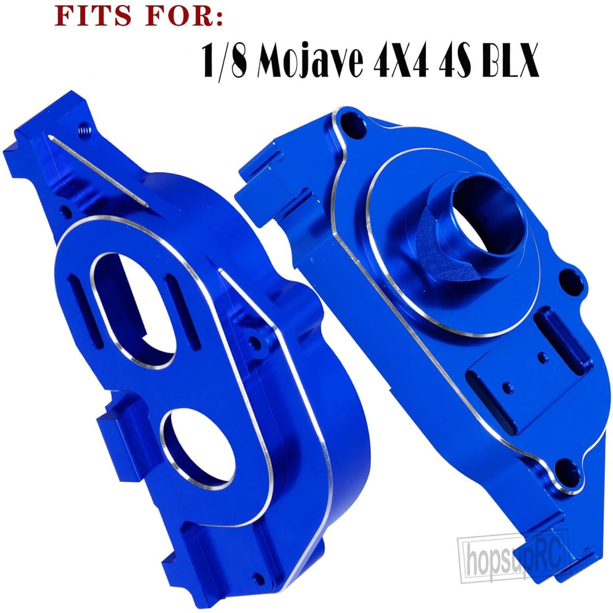 hopsupRC Center Gearbox Transmission Case Upgrade Parts for Arrma 1/8 Mojave 4X4 4S BLX Aluminum Gearbox Differential Housing Hop Up Navy Blue