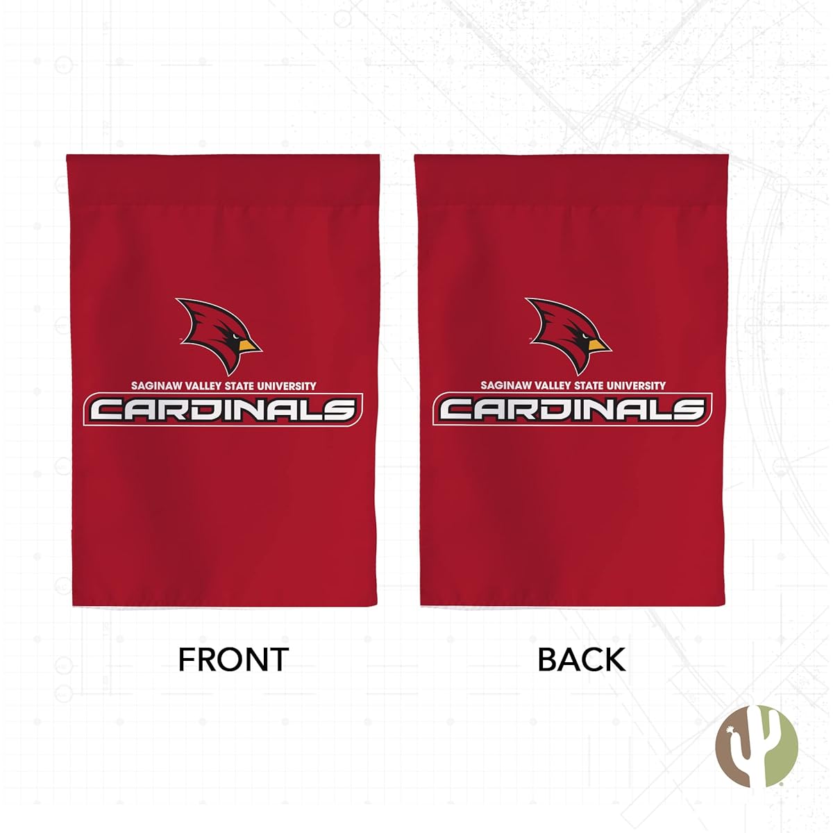 Saginaw Valley State University Garden Flag SVSU Cardinals Banner 100% Polyester (Design 2)