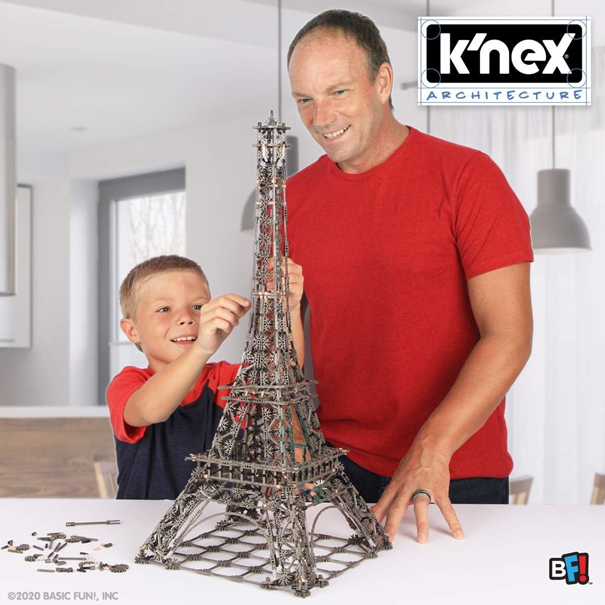 K'NEX Architecture: Eiffel Tower - Build IT Big - Collectible Building Set for Adults & Kids Ages 9+ - 1,462 Pieces - 2 1/2 Feet Tall - ( Exclusive)