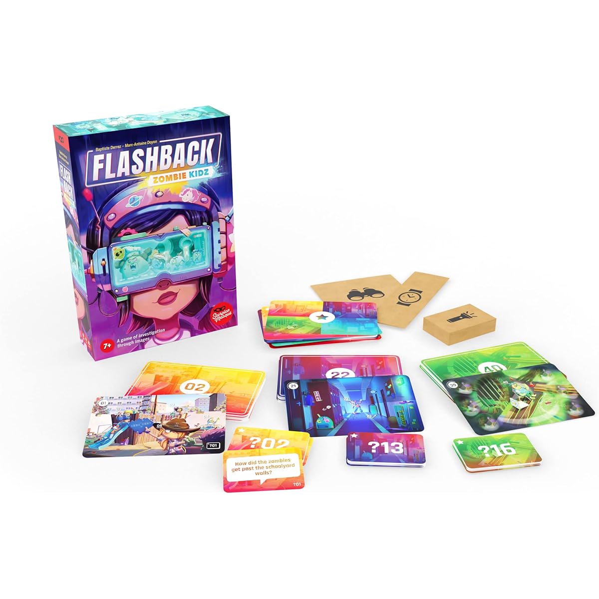 Flashback: Zombie Kidz | Cooperative Game for Kids and Families | Ages 7+ | 1-4 Players | 30 Minutes