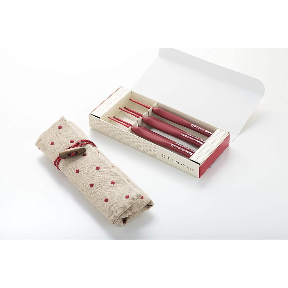 Tulip Tulip Knitting Needles "ETIMO Red Crochet Set Red"