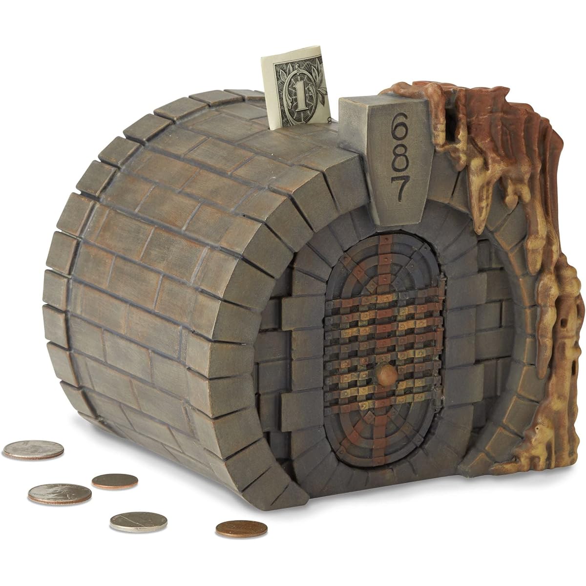 Enesco The Wizarding World of Harry Potter Gringotts Vault Coin Bank, 6.26", Multicolor