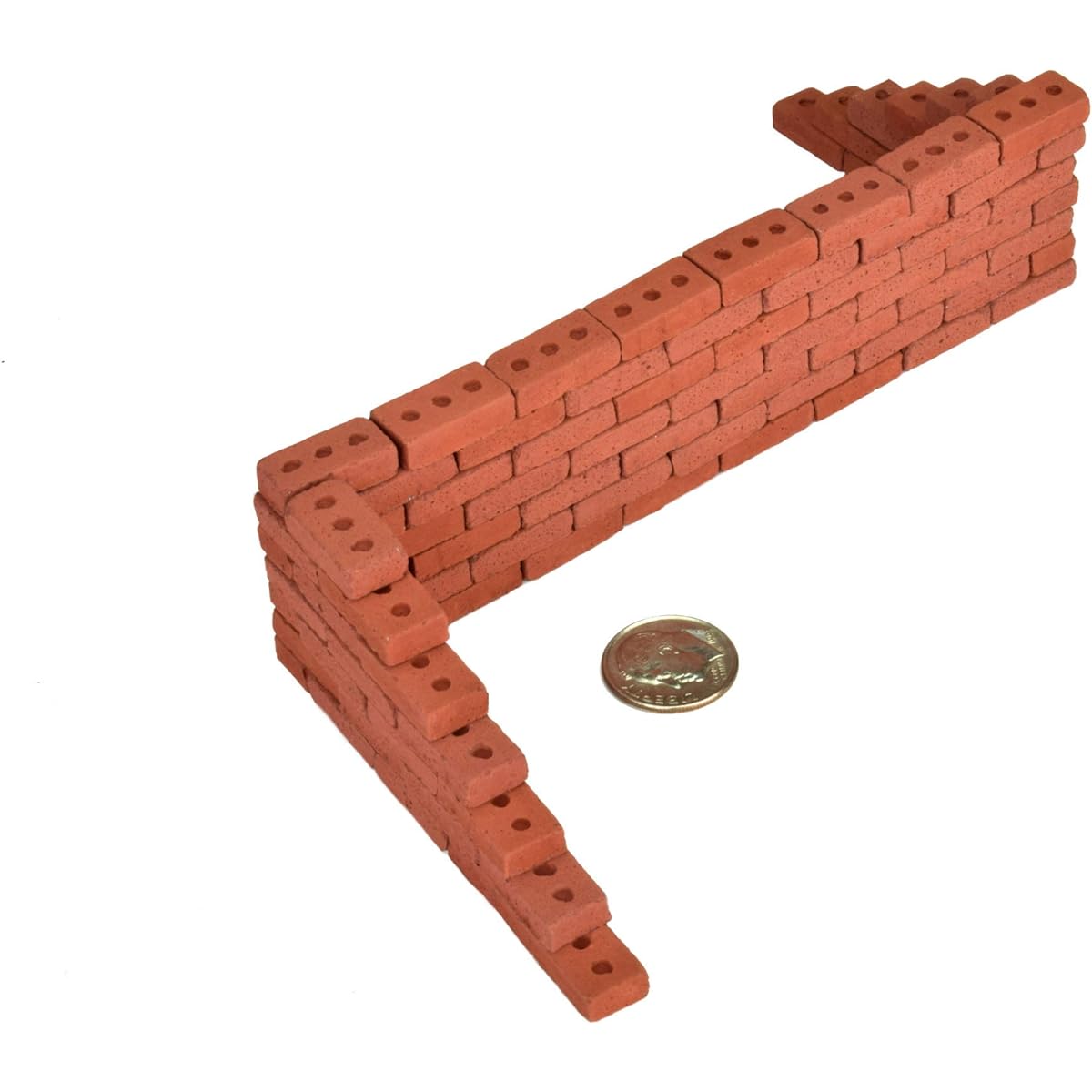 Acacia Grove Mini Red Bricks with Pallet, 100 Pack, 1/12 Scale
