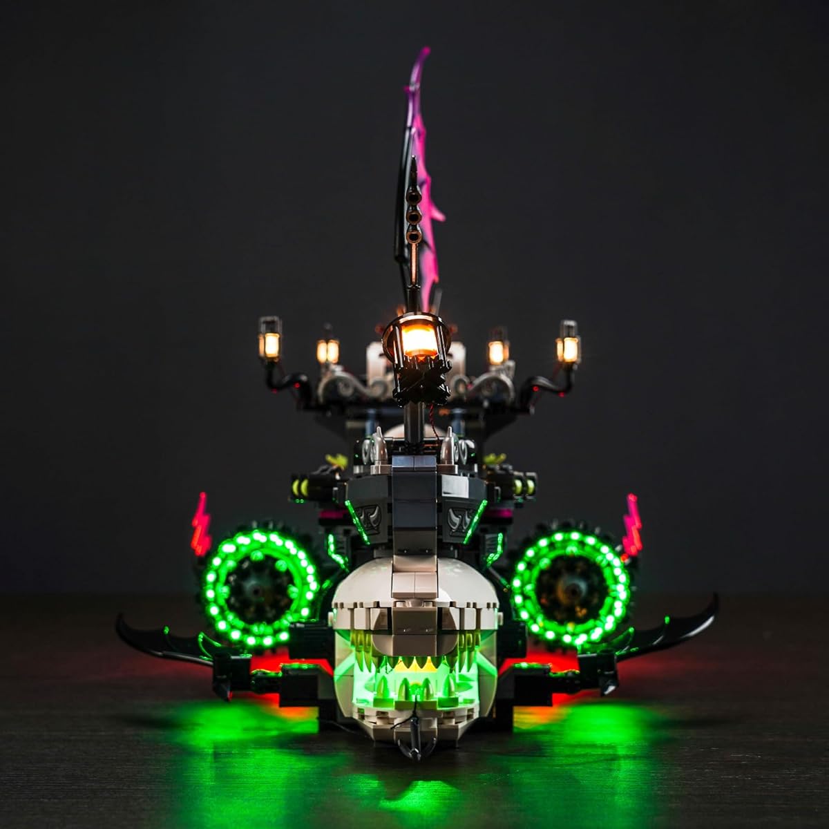 BrickBling LED Light Kit for LEGO DREAMZz Nightmare Shark Ship Remote Control Version Light Compatible with LEGO 71469 Model Not Included
