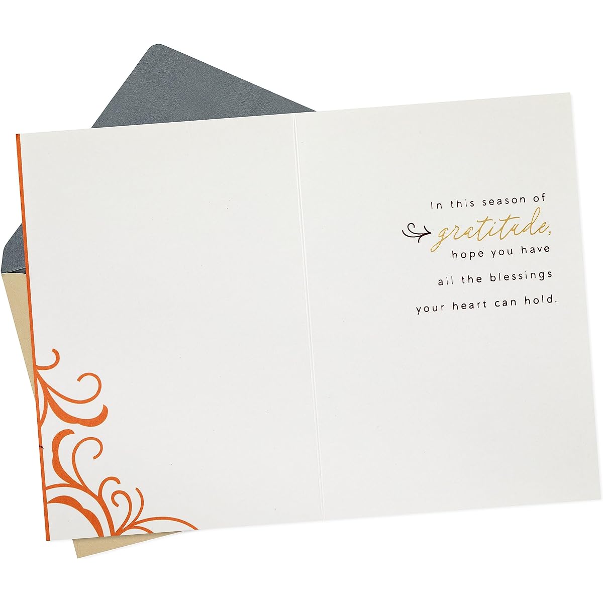 Hallmark Elegant Thanksgiving Cards (4 Cards with Envelopes, Single Design) Türkiye