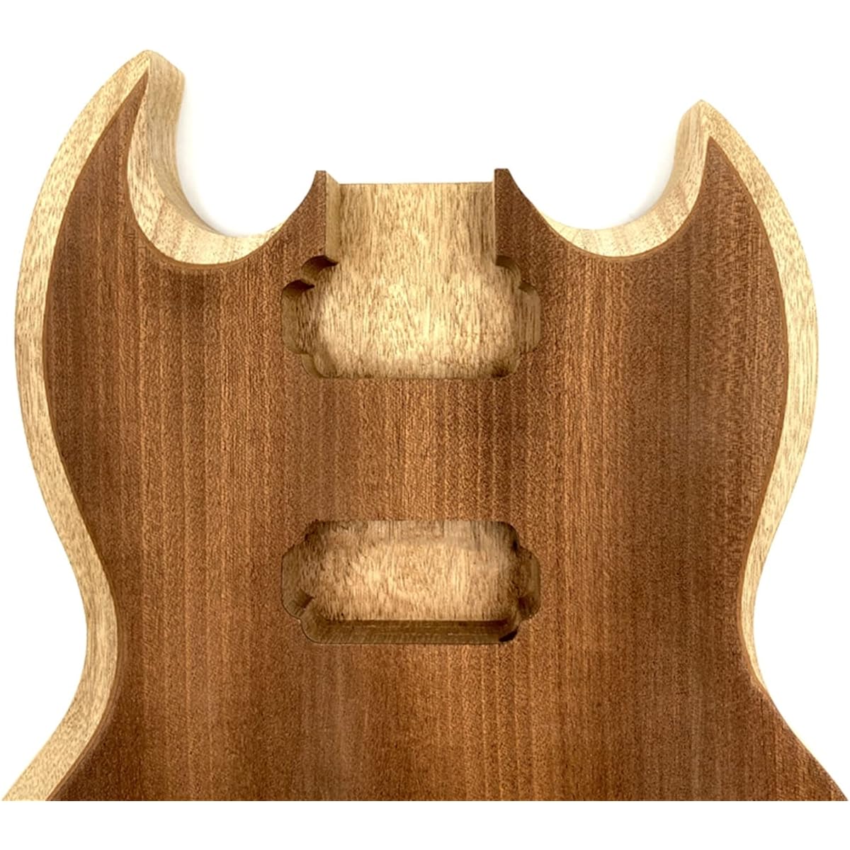 Guitar body 1 set 2 dual coil pickups unfinished DIY. Mahogany body S electric guitar body and neck