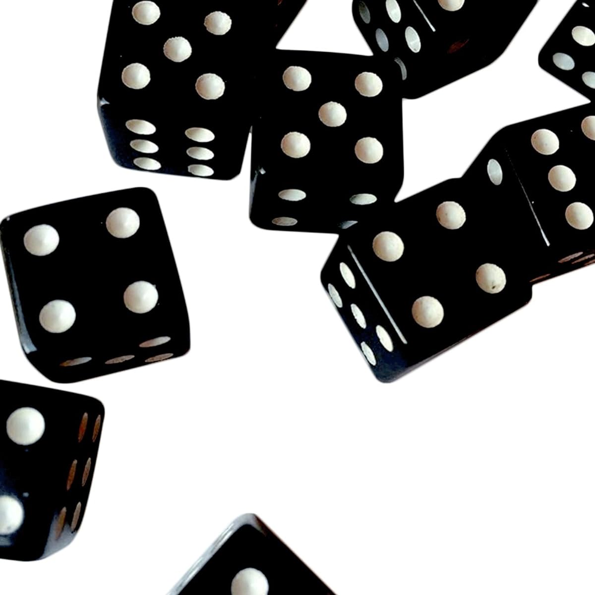 Tytroy 16MM 100 Count Black Dice
