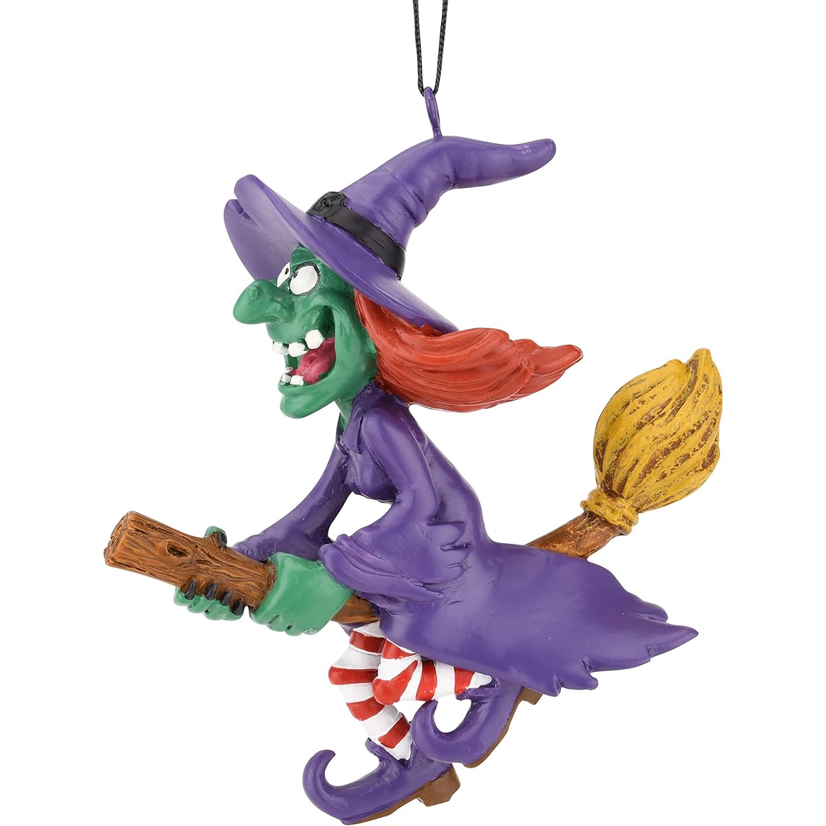 Tree Buddies Spooky Flying Witch Broomstick Halloween Christmas Ornament