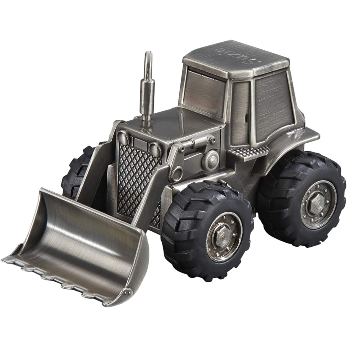 Trempest Front Loader Bank, Pewter Finish.