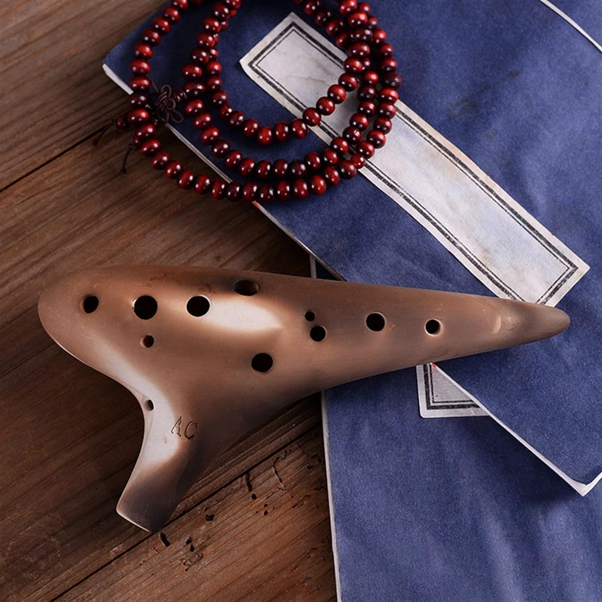 New Ocarina 12 Holes Alto C Key Ocarina Professional Smoked Ocarina Musical Instrument for Music Lovers Use Ocarina Instrument