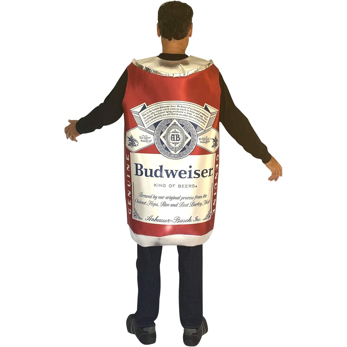 Rasta Imposta Budweiser Vintage Beer Can Costume Uni Design 21+