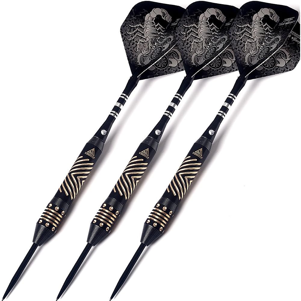 BLACK SCORPION CUESOUL 22g steel tip dart set with dart case (HX-SL-F3105)