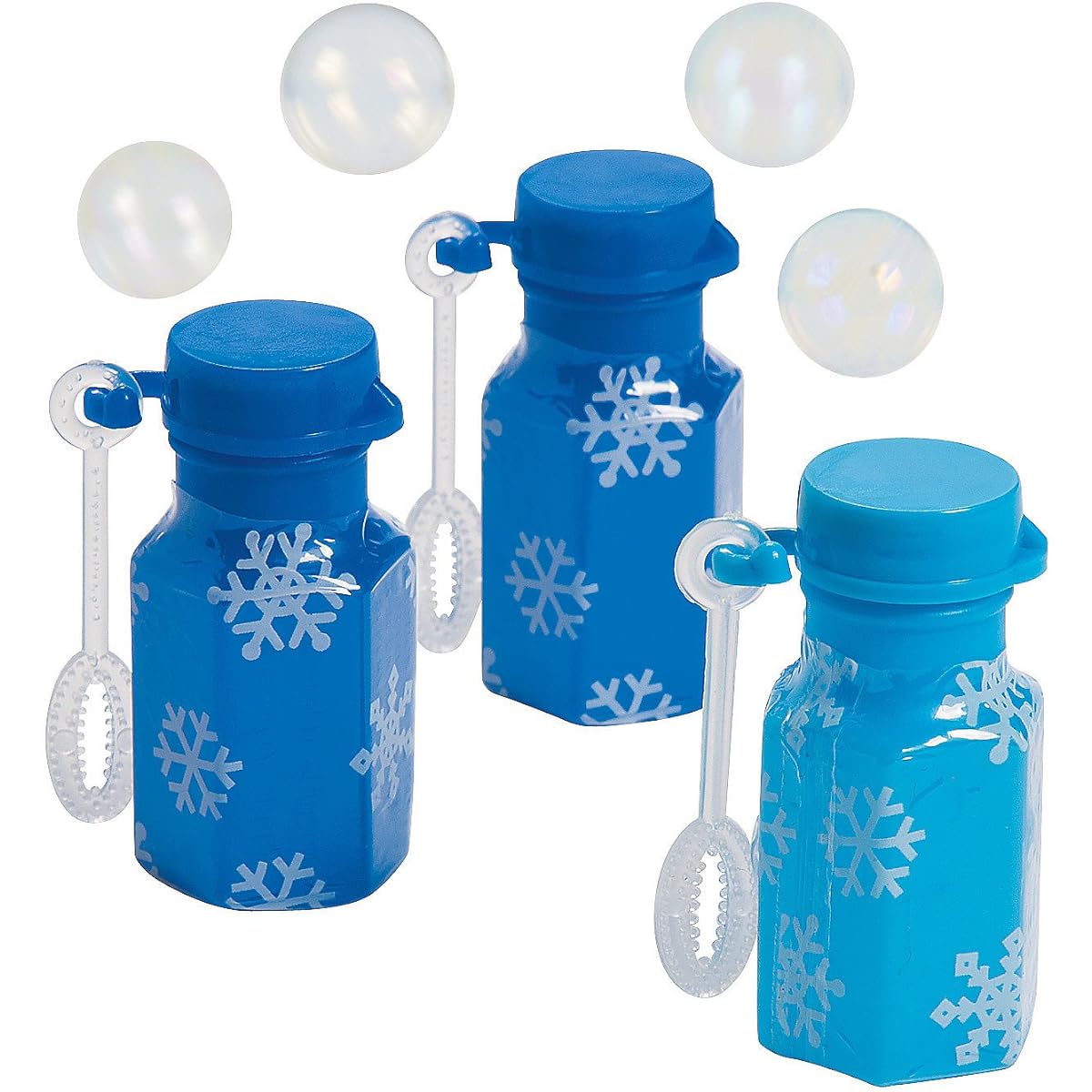 Mini Snowflake Bubble Bottles – Party Favors & Bubbles.
